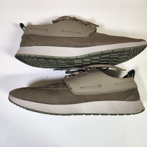 Mens Sperry  7 Seas  Sport  Cupsoles Fishing Tan And Green Water Shoes Summer - Picture 8 of 10